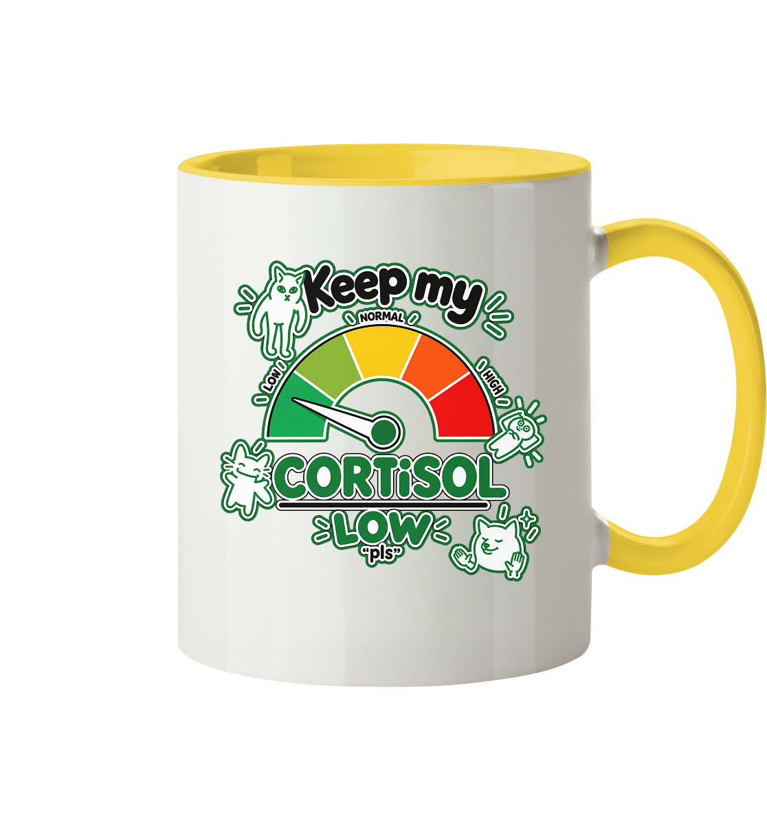 low CORTiSOL - Tasse zweifarbig