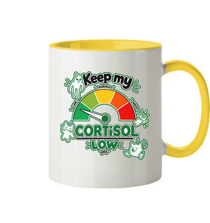 low CORTiSOL - Tasse zweifarbig