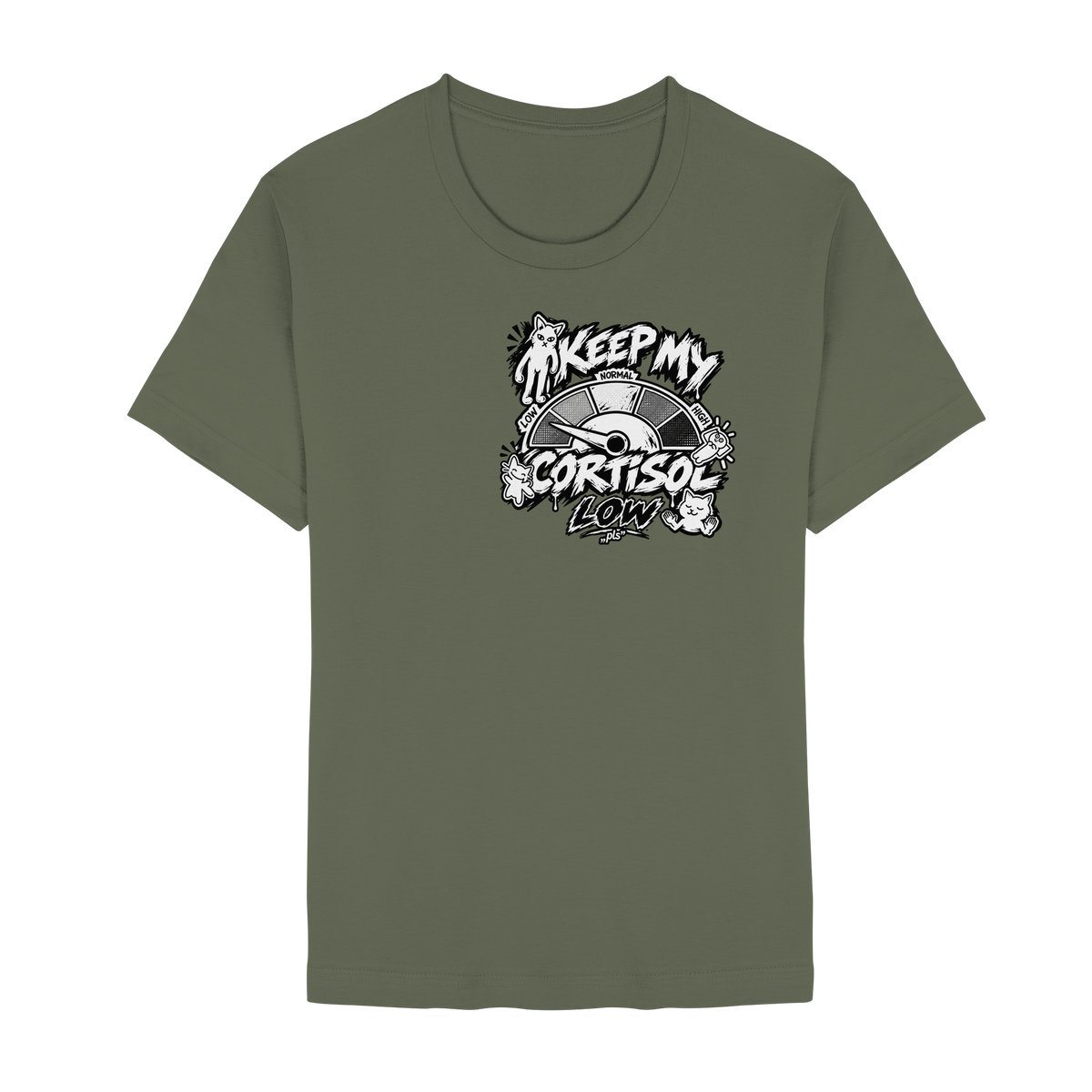 düşük KORTİZOL - Unisex Essential Premium Tişört