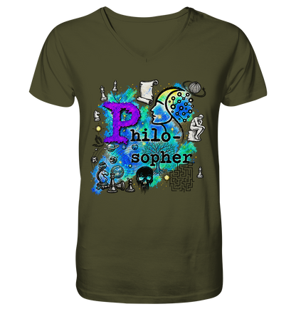 The Philosopher - V-Neck Shirt