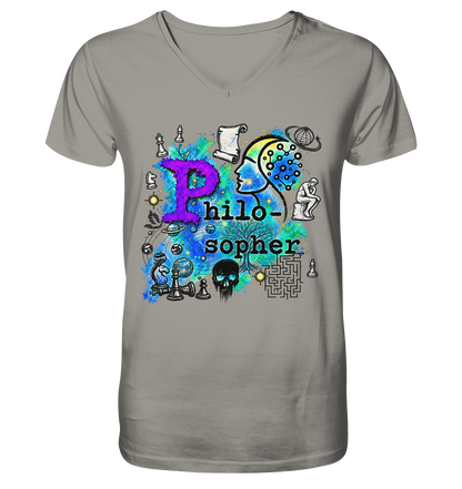 The Philosopher - V-Neck Shirt