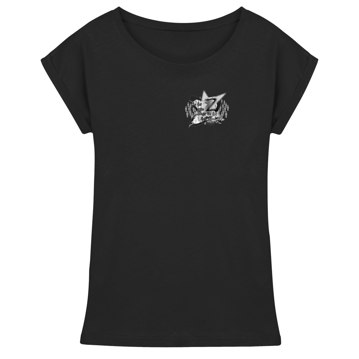 T-Shirt da donna con spalla estesa Rebellion Z BASiCS