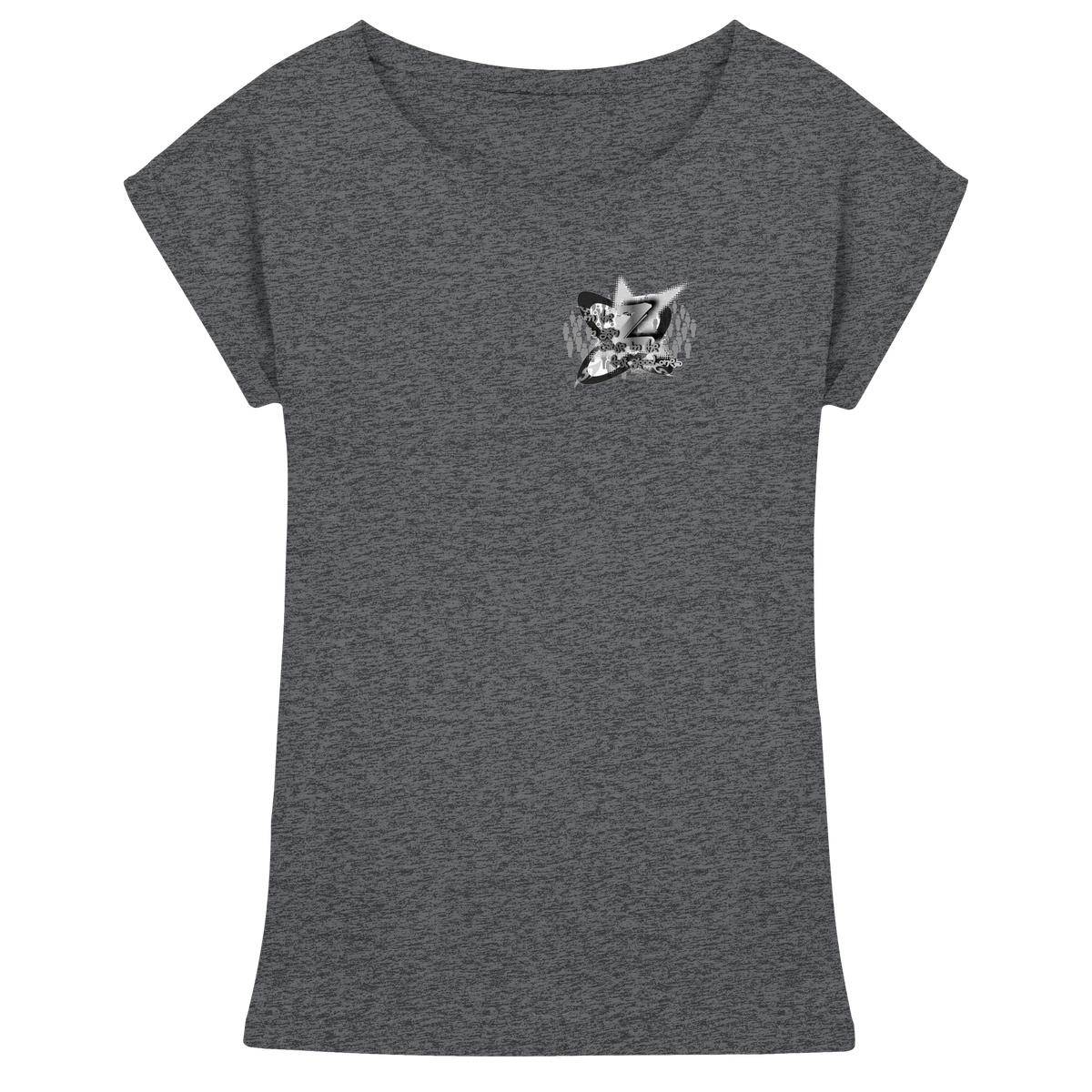 T-Shirt da donna con spalla estesa Rebellion Z BASiCS