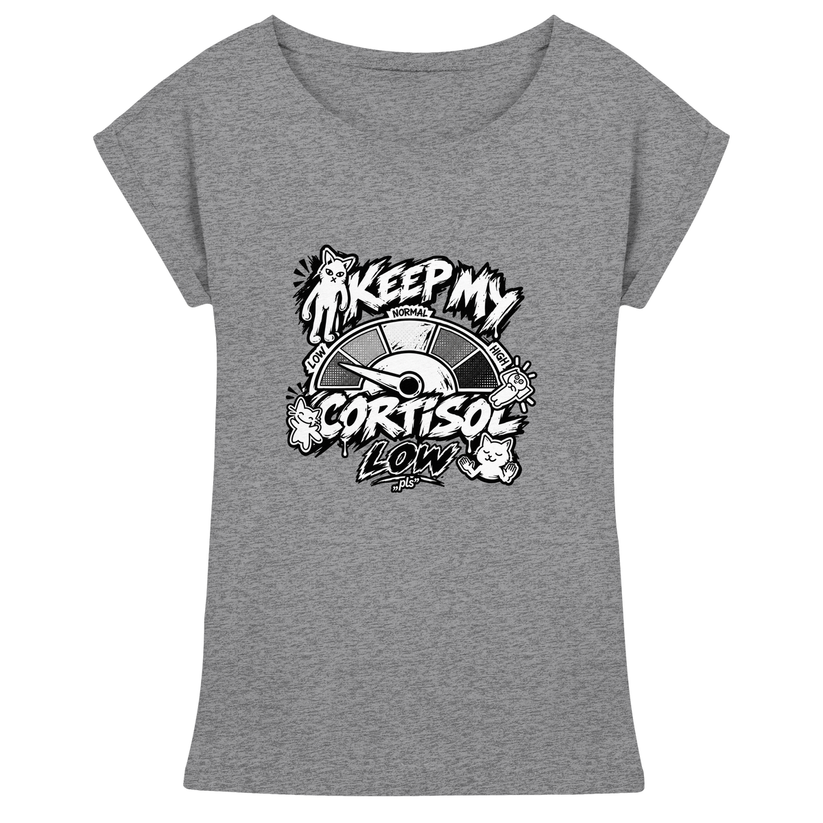 low CORTiSOL - Womens Extended Shoulder T-Shirt