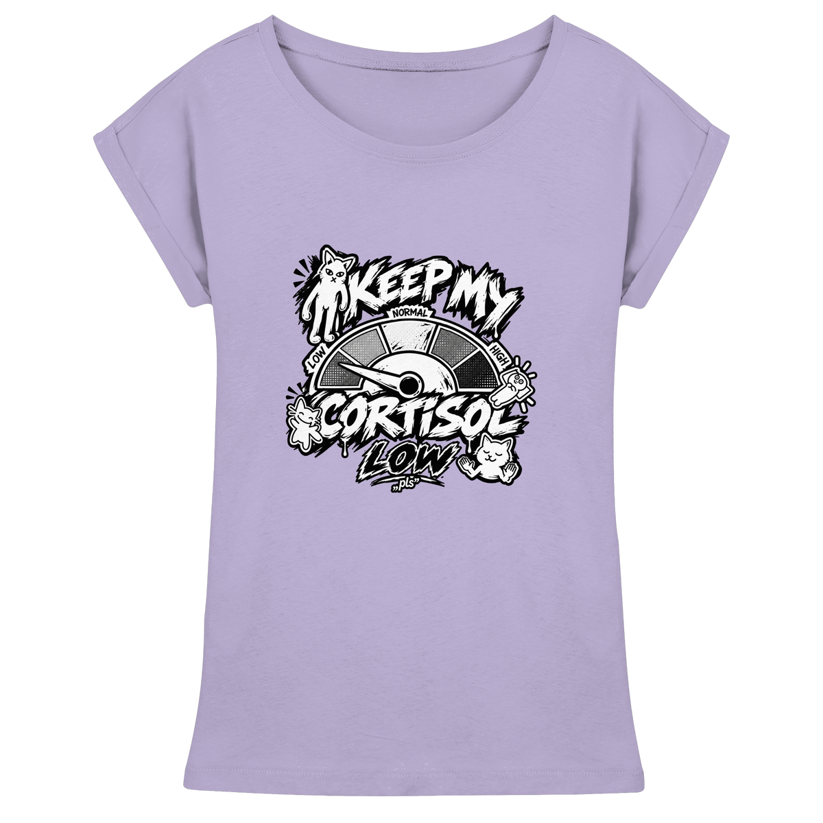 low CORTiSOL - Womens Extended Shoulder T-Shirt