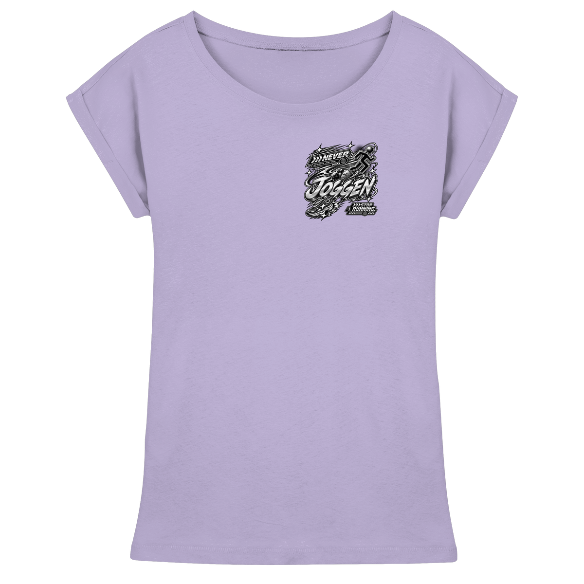 The JoGGer BASiCS - Damen T-Shirt mit überschnittenen Schultern