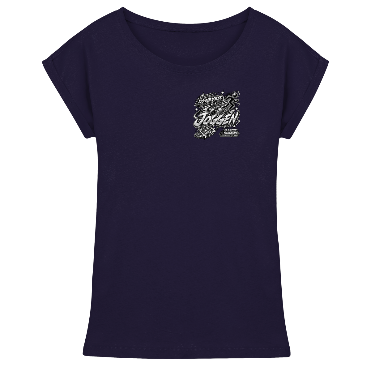 The JoGGer BASiCS - Damen T-Shirt mit überschnittenen Schultern