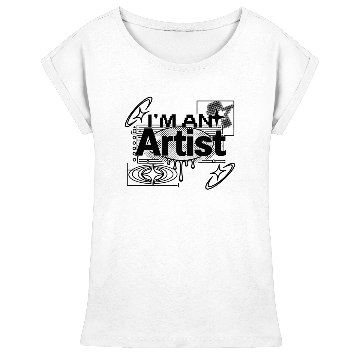 The Artist BASiCS - Womens Extended Shoulder T-Shirt