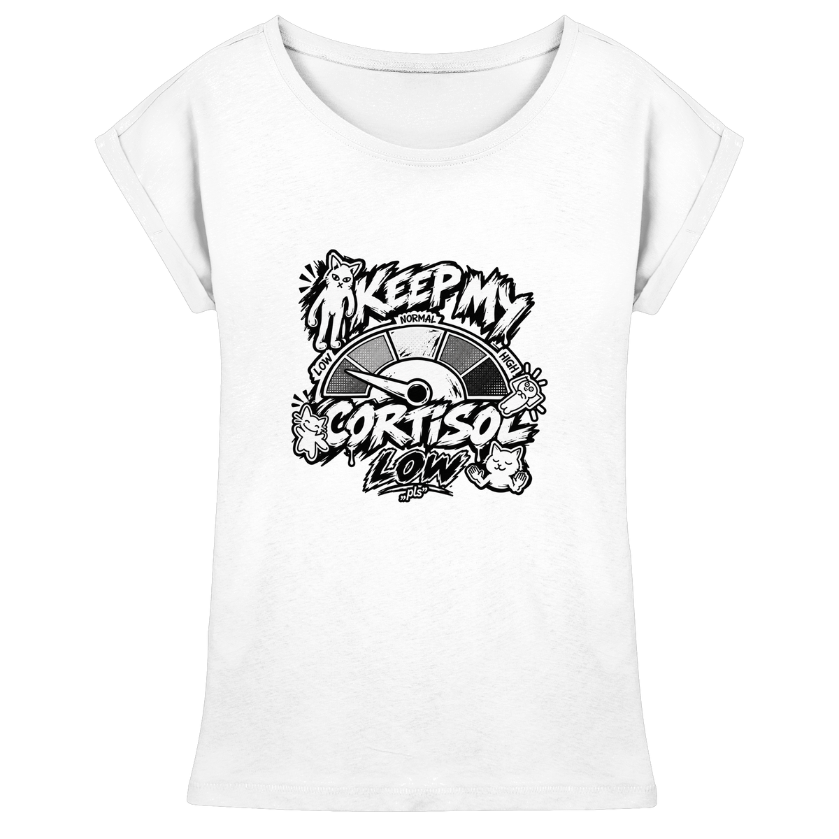 low CORTiSOL - Womens Extended Shoulder T-Shirt