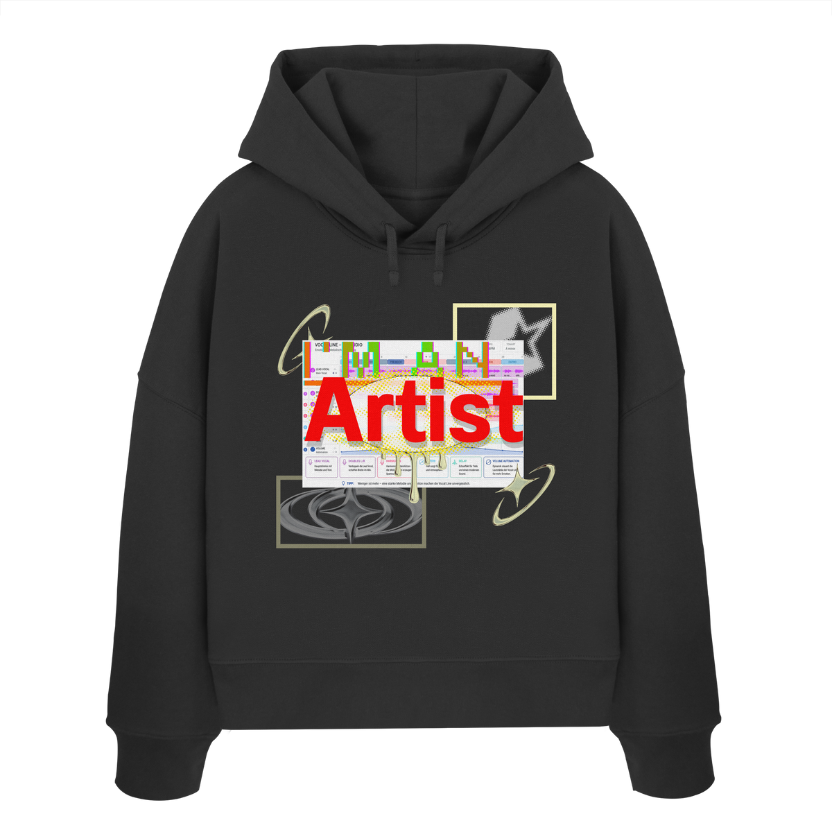 The Artist - Womens Organic Boxcut Hoodie