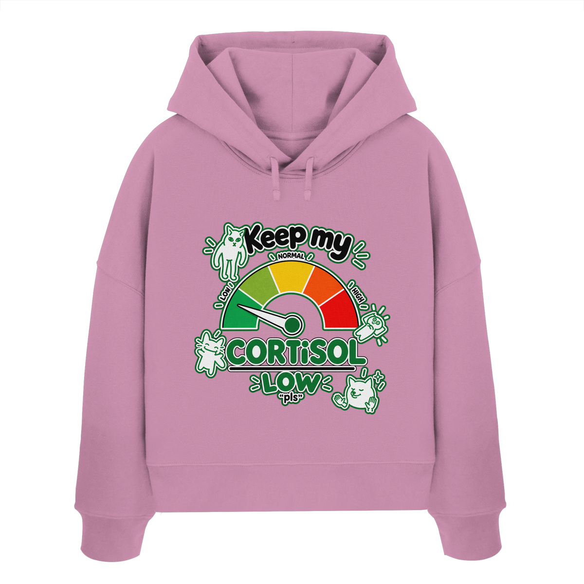 low CORTiSOL - Felpa da donna biologica taglio boxy