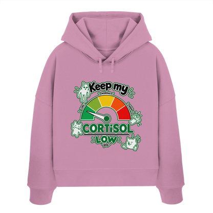 low CORTiSOL - Felpa da donna biologica taglio boxy