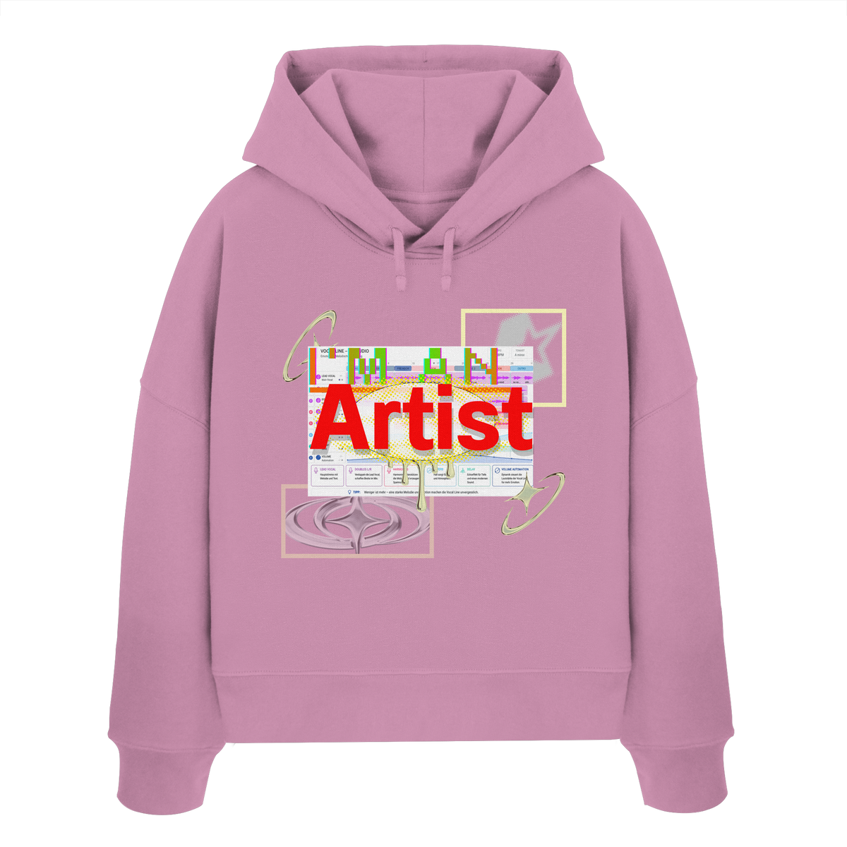 The Artist - Womens Organic Boxcut Hoodie