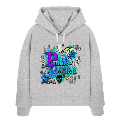 The Philosopher - Womens Organic Boxcut Hoodie