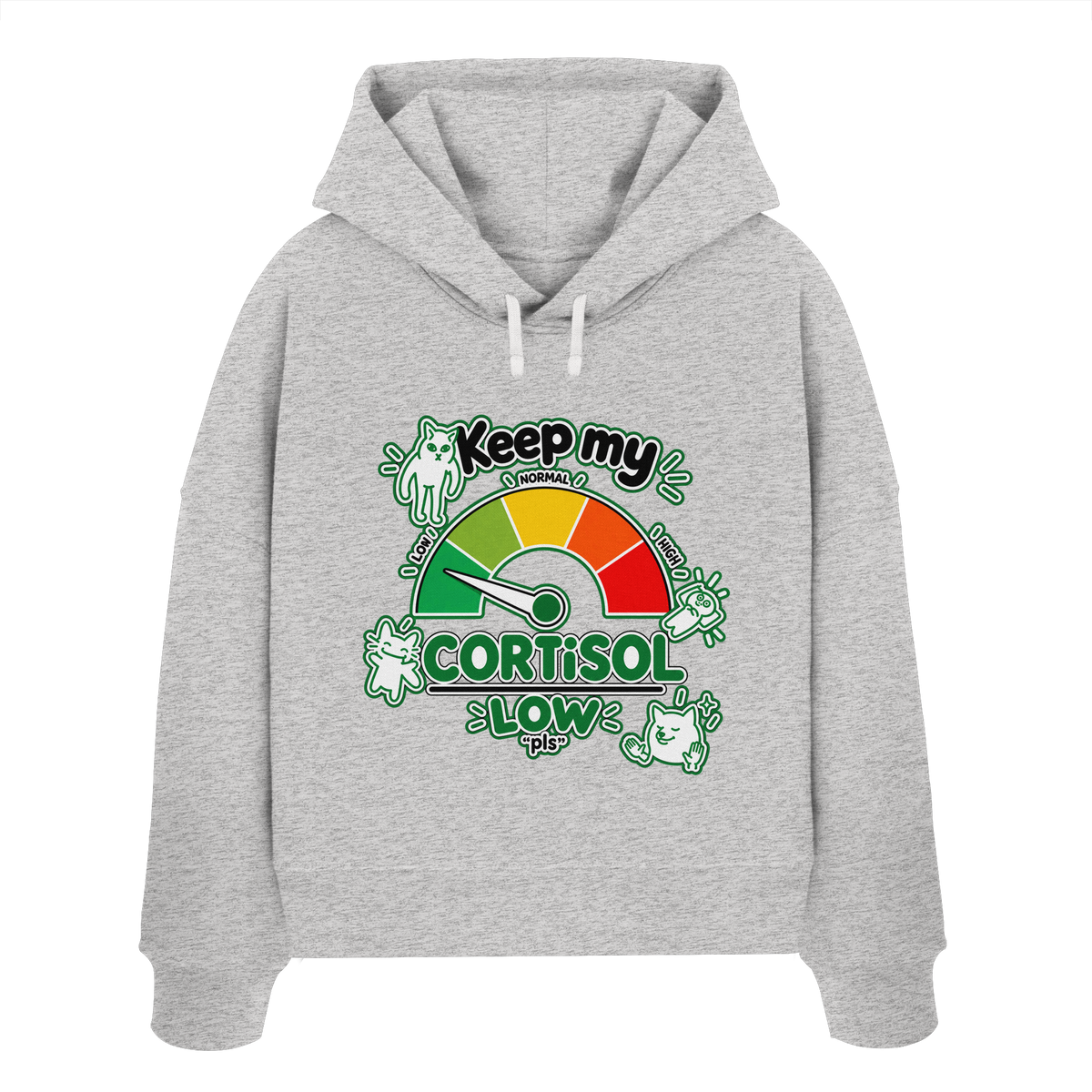 low CORTiSOL - Felpa da donna biologica taglio boxy