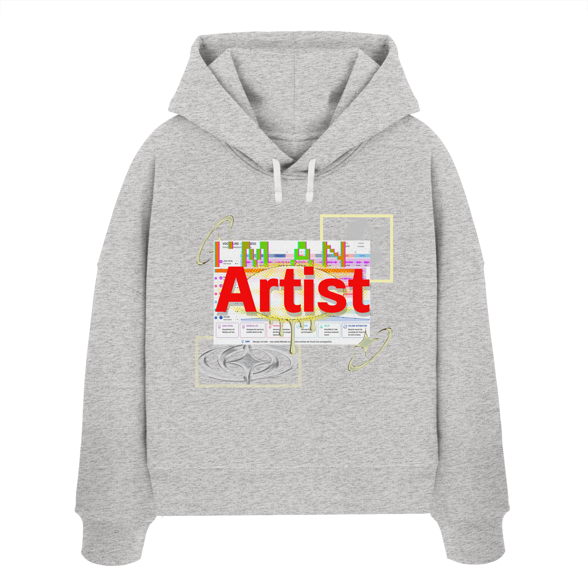 The Artist - Womens Organic Boxcut Hoodie