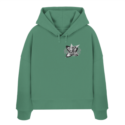 The Rebellion Z BASiCS - Felpa con cappuccio boxy da donna in cotone biologico
