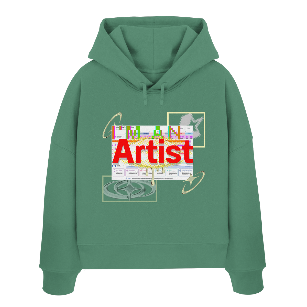 The Artist - Womens Organic Boxcut Hoodie