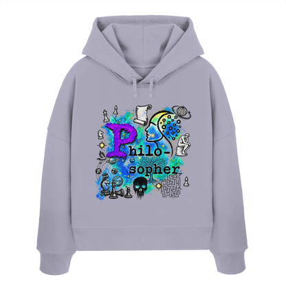 The Philosopher - Womens Organic Boxcut Hoodie