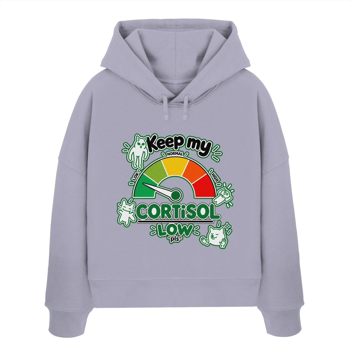 low CORTiSOL - Felpa da donna biologica taglio boxy