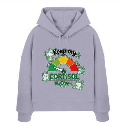 low CORTiSOL - Felpa da donna biologica taglio boxy