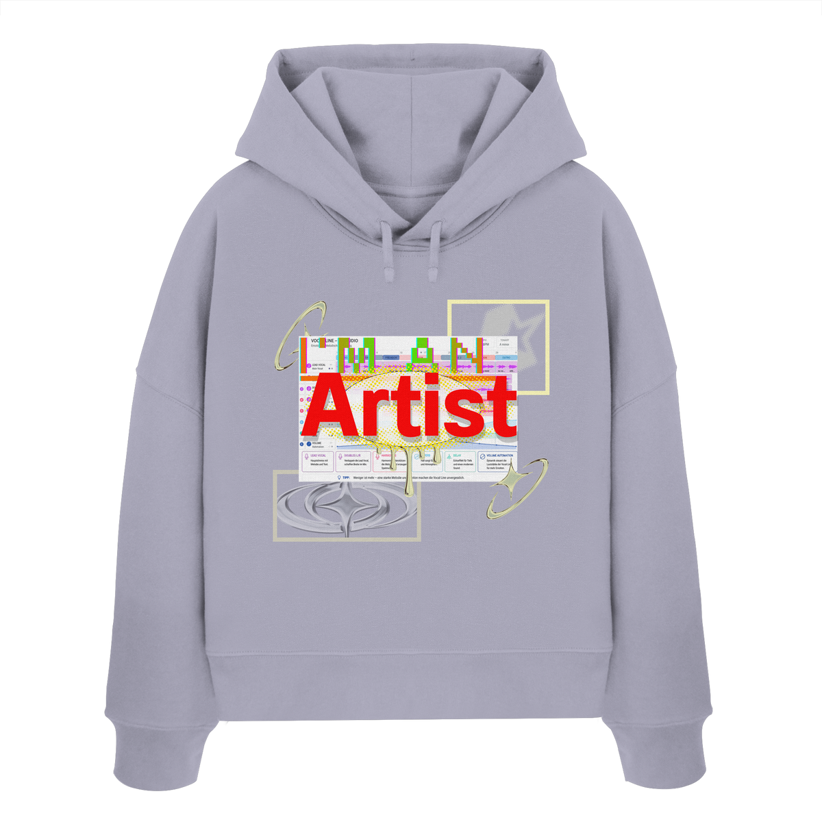The Artist - Womens Organic Boxcut Hoodie
