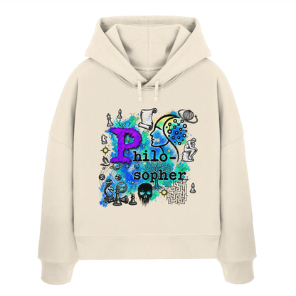 The Philosopher - Womens Organic Boxcut Hoodie