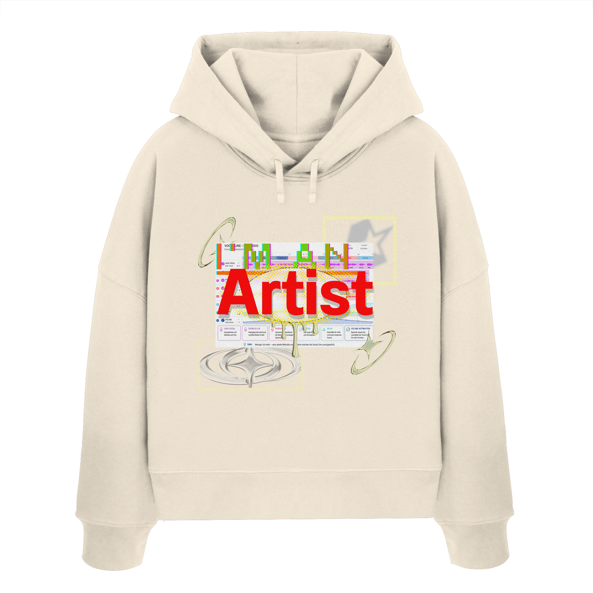 The Artist - Womens Organic Boxcut Hoodie