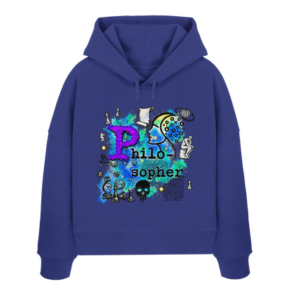 The Philosopher - Womens Organic Boxcut Hoodie