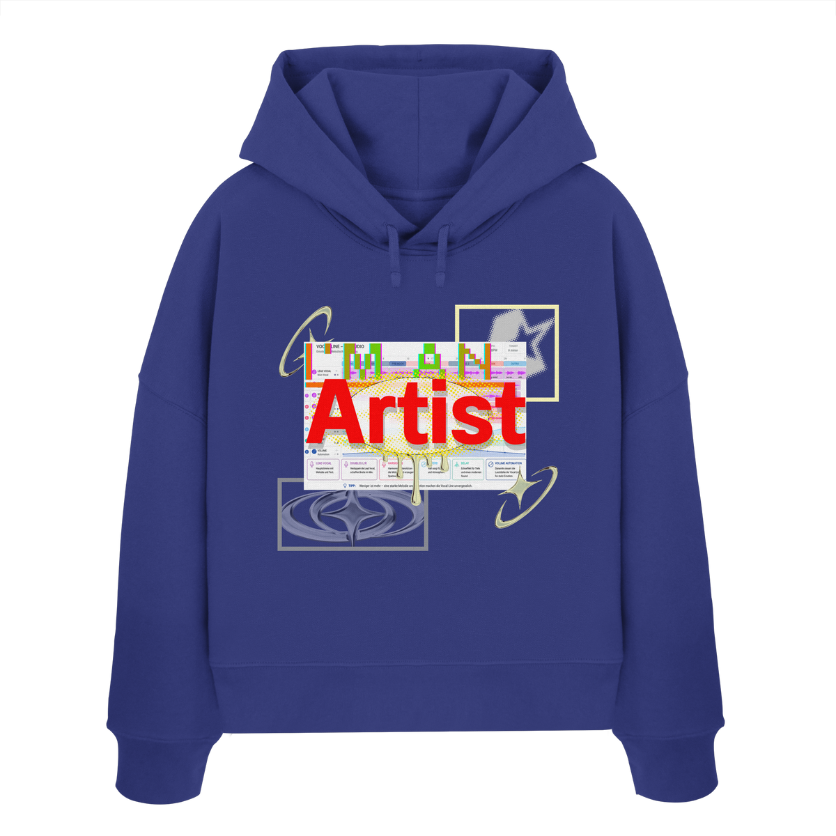 The Artist - Womens Organic Boxcut Hoodie
