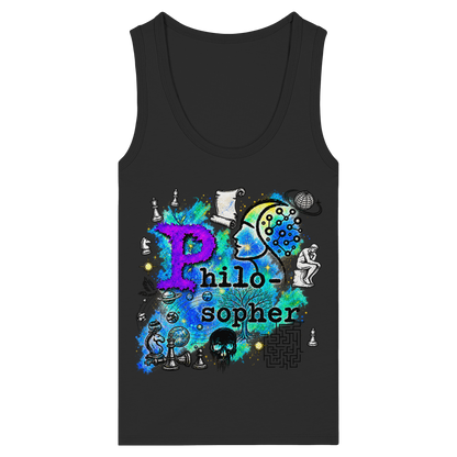 The Philosopher - Womens Organic Fitted Tank Top