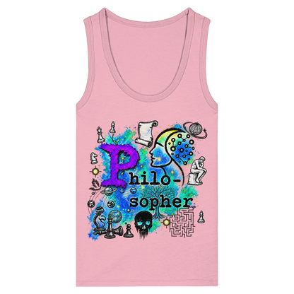 The Philosopher - Womens Organic Fitted Tank Top