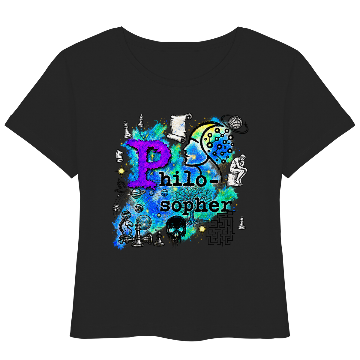 The Philosopher - Womens Organic Lightweight T-Shirt