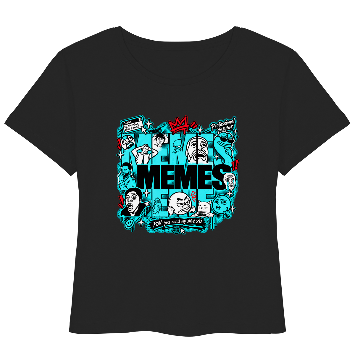 The Meme - T-Shirt leggera da donna in cotone biologico