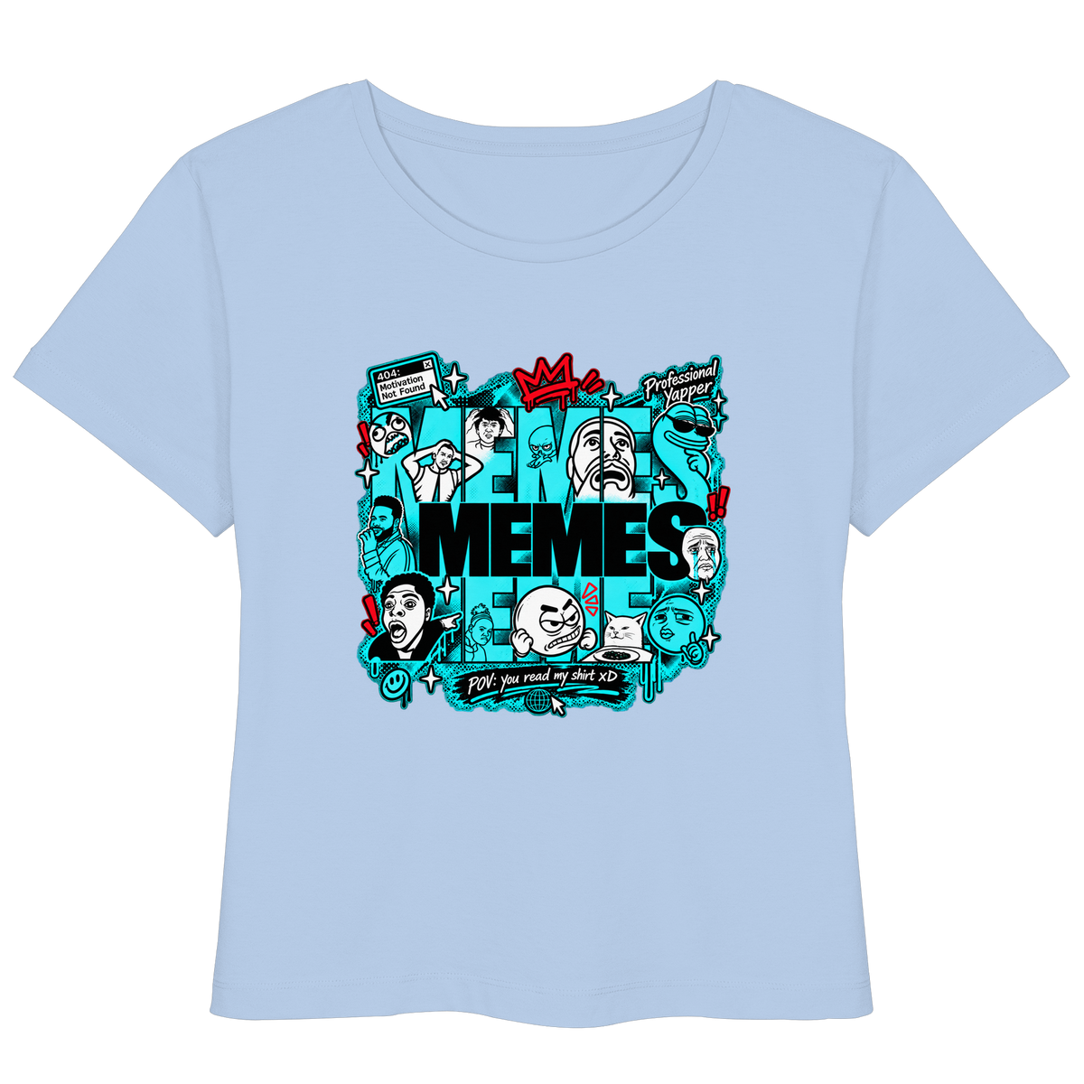 The Meme - T-Shirt leggera da donna in cotone biologico