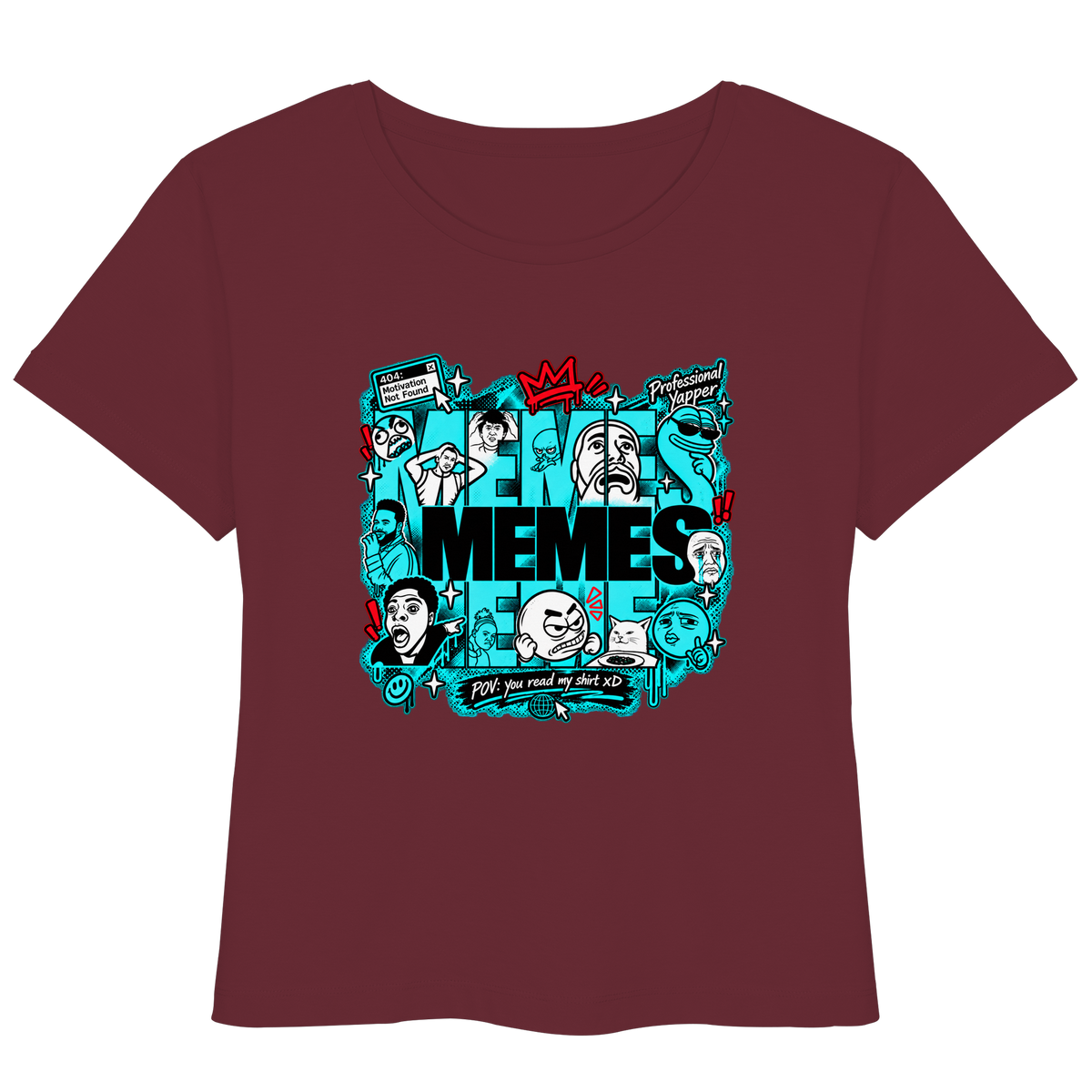 The Meme - T-Shirt leggera da donna in cotone biologico