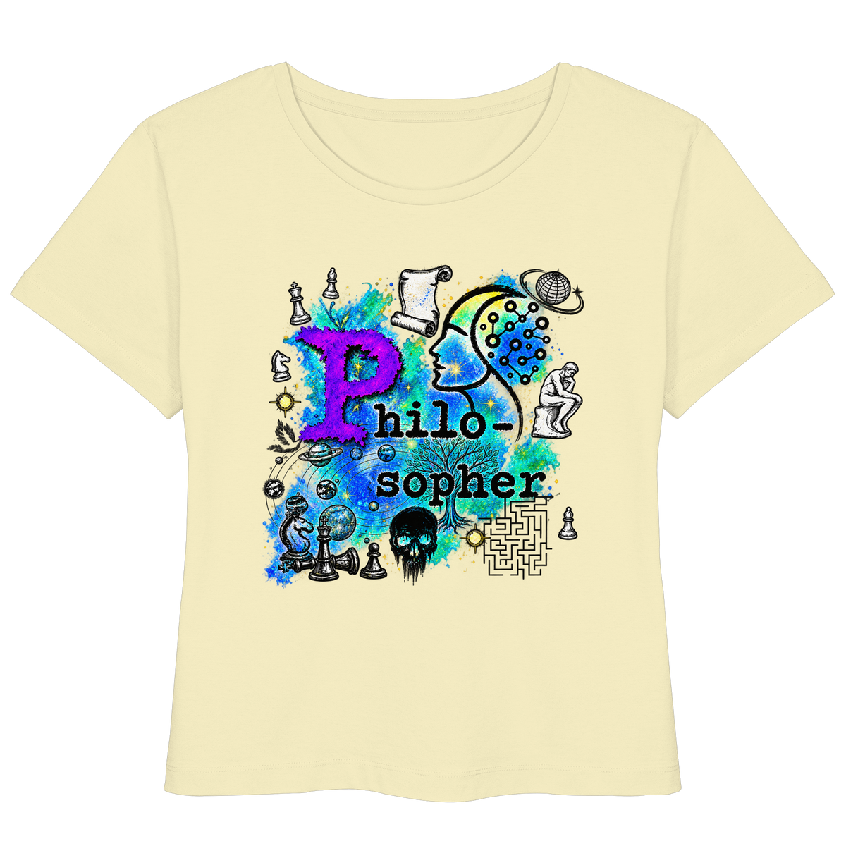 The Philosopher - Womens Organic Lightweight T-Shirt
