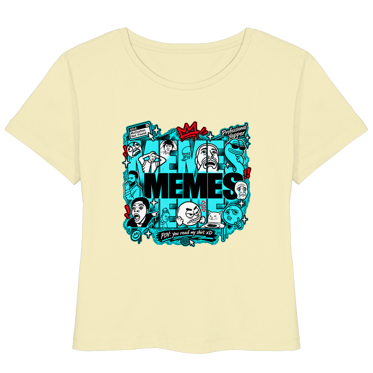 The Meme - T-Shirt leggera da donna in cotone biologico