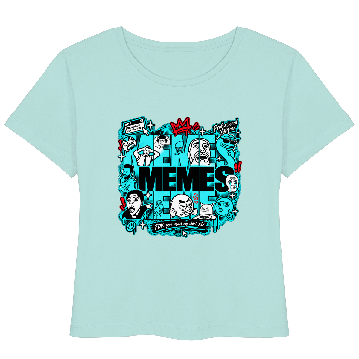 The Meme - T-Shirt leggera da donna in cotone biologico