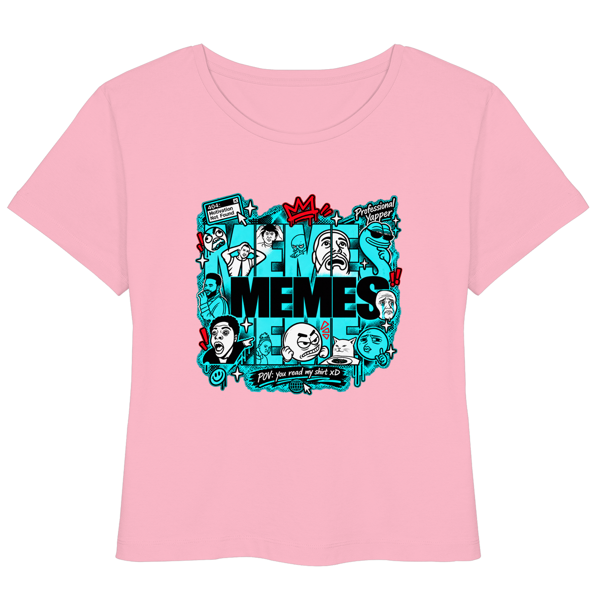 The Meme - T-Shirt leggera da donna in cotone biologico