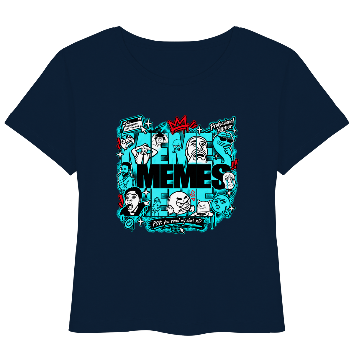 The Meme - T-Shirt leggera da donna in cotone biologico
