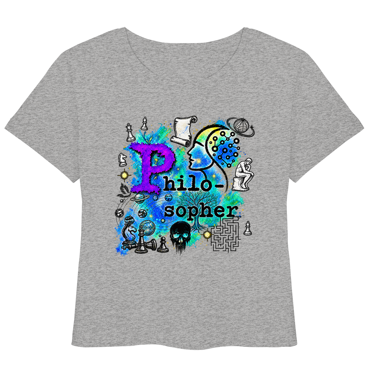The Philosopher - Womens Organic Lightweight T-Shirt
