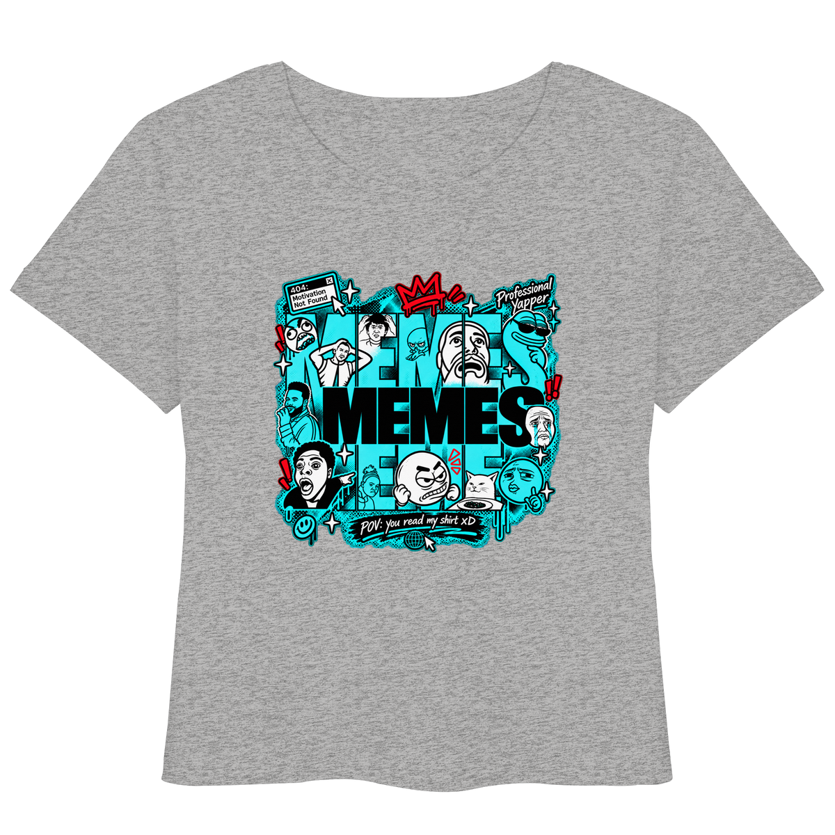 The Meme - T-Shirt leggera da donna in cotone biologico