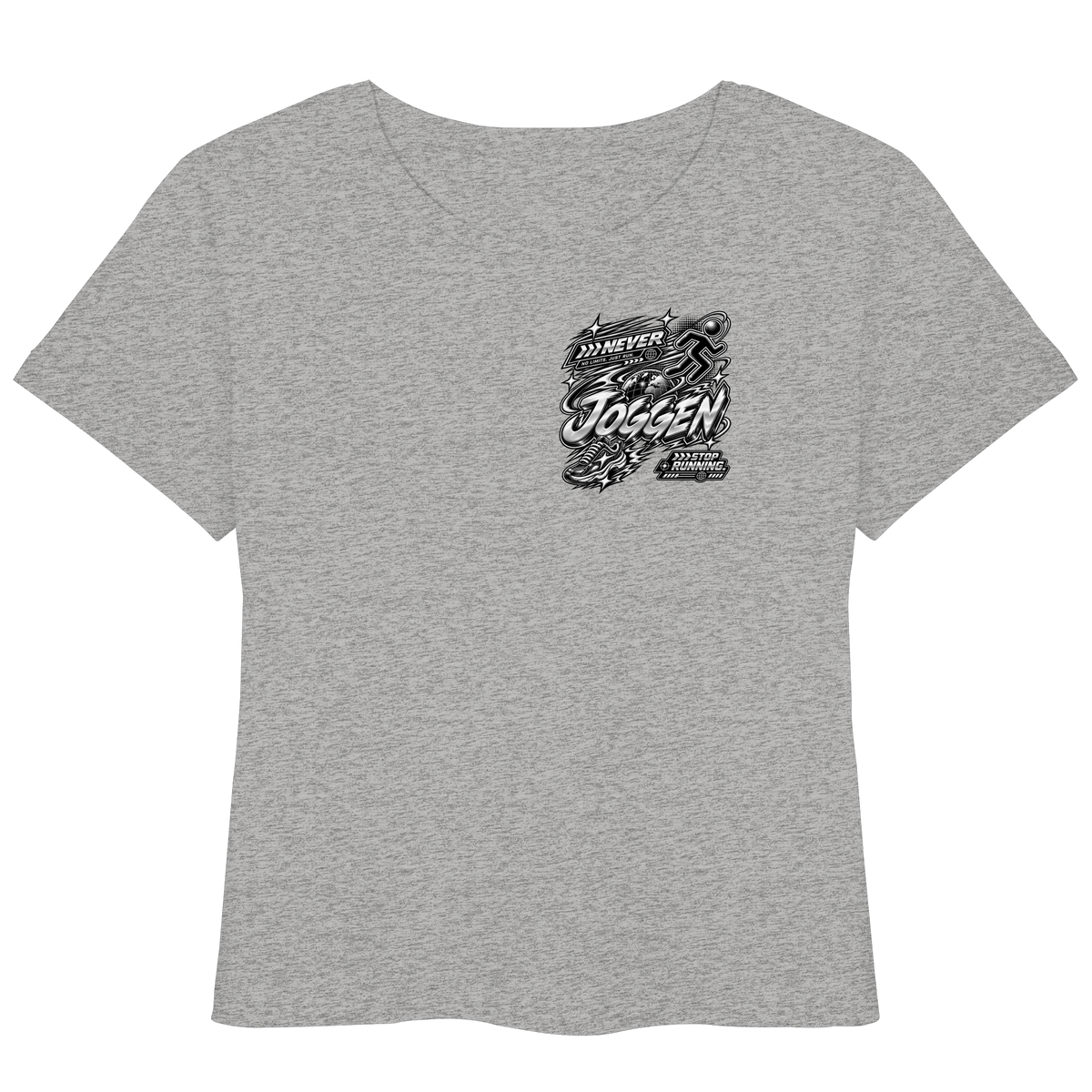 Das JoGGer BASiCS - Damen Bio-Leichtgewichts-T-Shirt