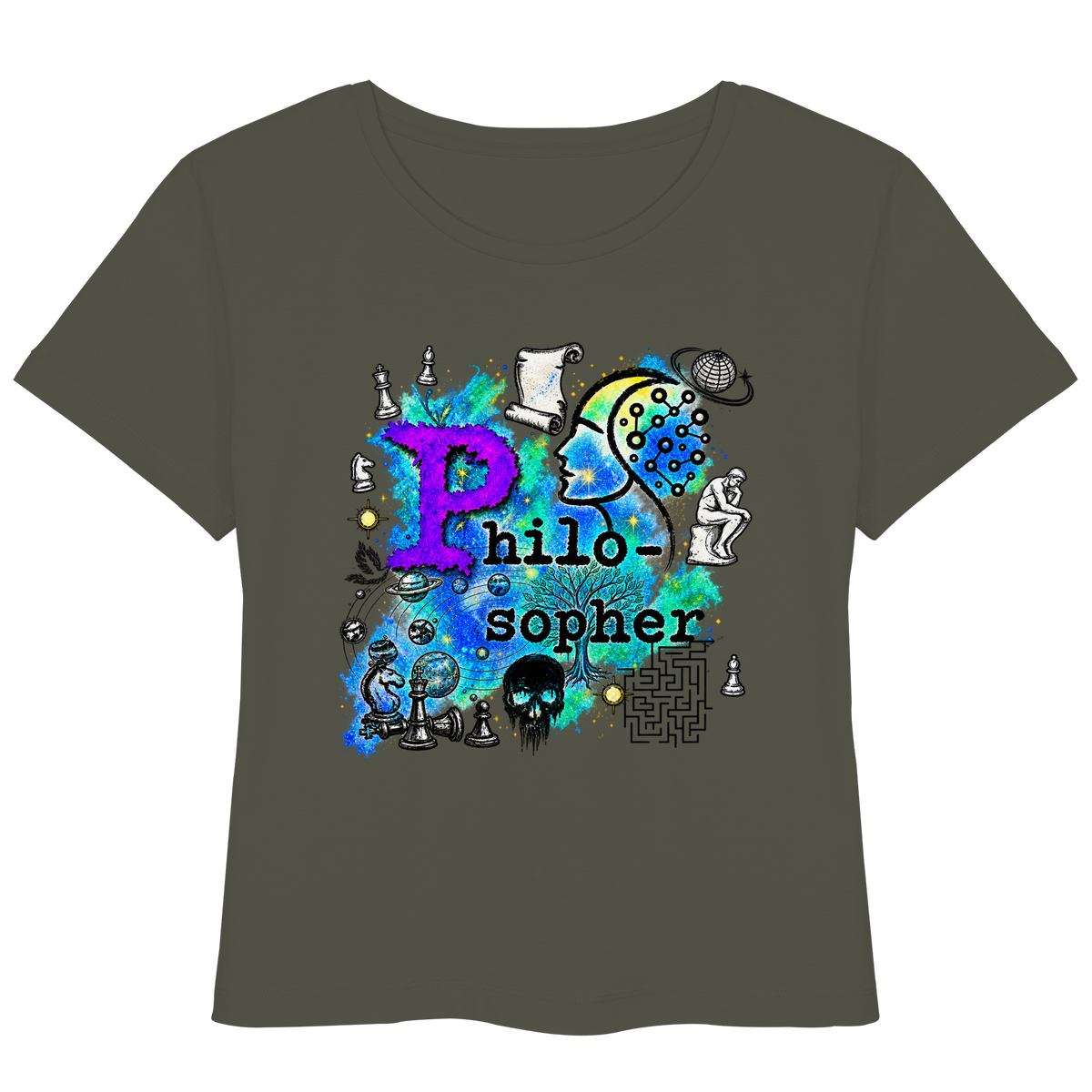 The Philosopher - Womens Organic Lightweight T-Shirt