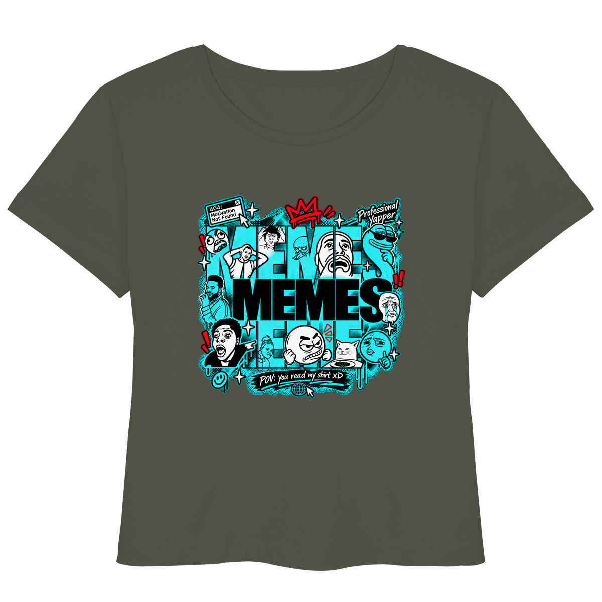 The Meme - T-Shirt leggera da donna in cotone biologico