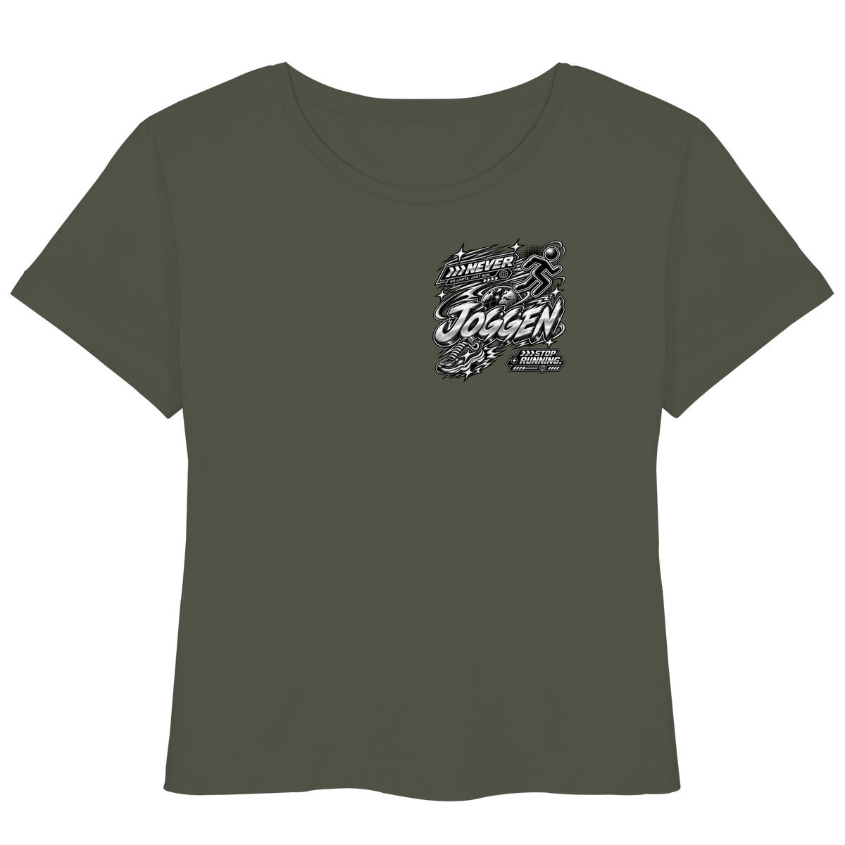 Das JoGGer BASiCS - Damen Bio-Leichtgewichts-T-Shirt