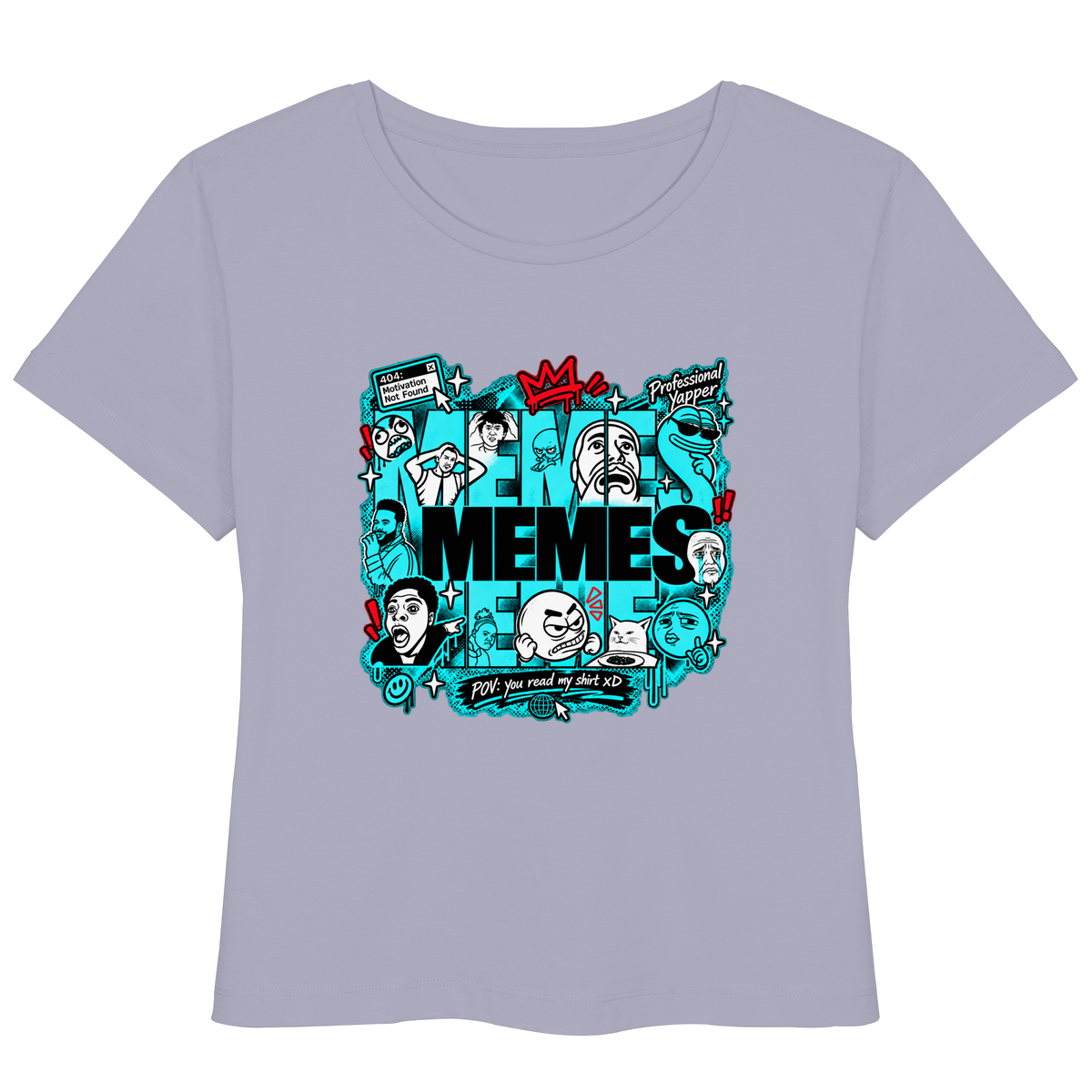 The Meme - T-Shirt leggera da donna in cotone biologico
