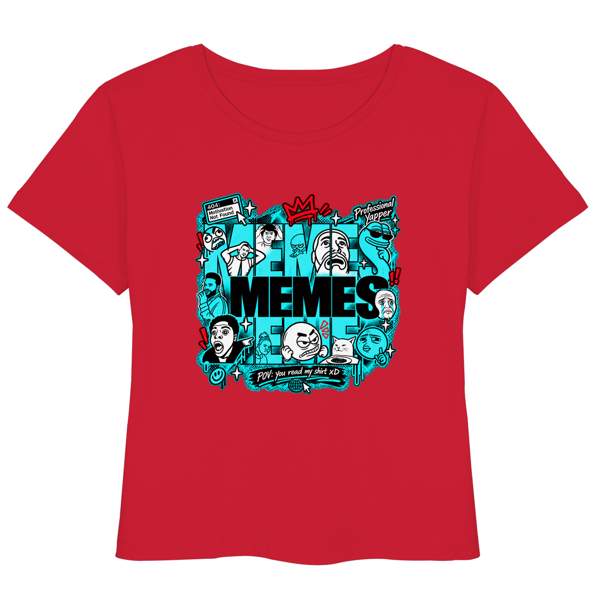 The Meme - T-Shirt leggera da donna in cotone biologico