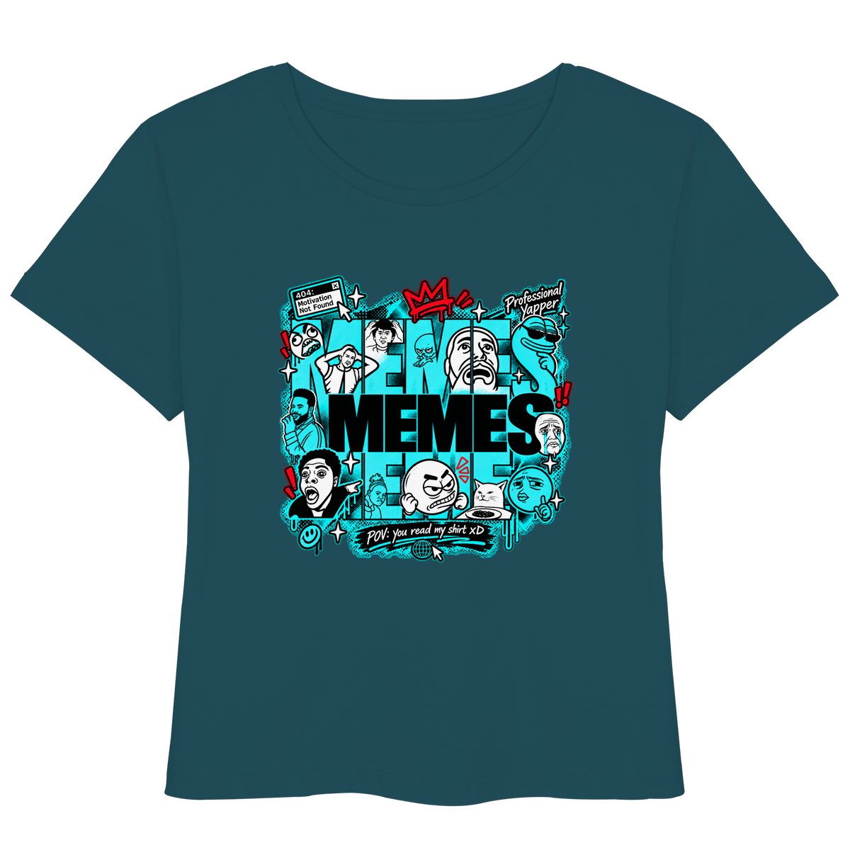 The Meme - T-Shirt leggera da donna in cotone biologico